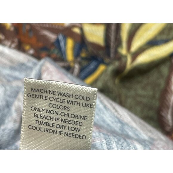 Christopher & Banks Top Knit Fall Botanical Size L Large Brown Blue - Picture 7 of 7